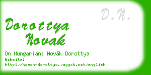 dorottya novak business card