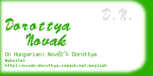 dorottya novak business card